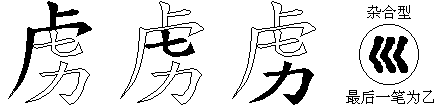 虏
