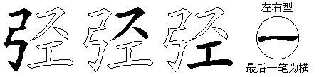 弪
